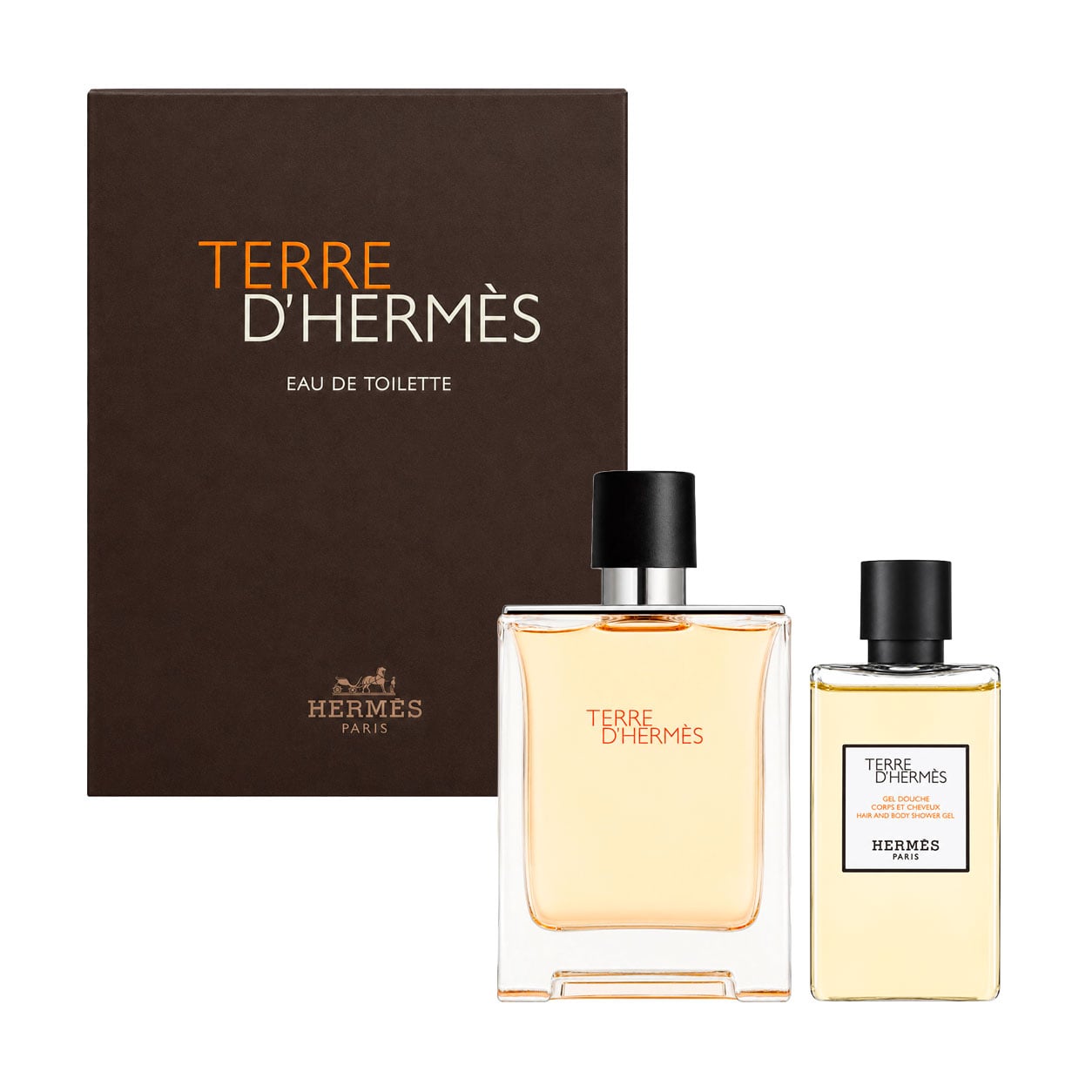 Парфумований набір чоловічий Hermes Terre D'Hermes (туалетна вода, 100 мл + гель для душу, 80 мл)